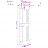 Drzwi przesuwne NARVIK 80 x 210 cm (213,5 cm)