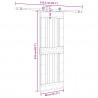 Drzwi przesuwne NARVIK 80 x 210 cm (213,5 cm)