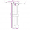 Drzwi przesuwne NARVIK 70 x 210 cm (213,5 cm)