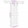 Drzwi przesuwne NARVIK 80 x 210 cm (213,5 cm)