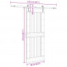 Drzwi przesuwne NARVIK 90 x 210 cm (213,5 cm)