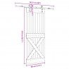 Drzwi przesuwne NARVIK 80 x 210 cm (152,5 cm)