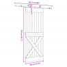 Drzwi przesuwne NARVIK 80 x 210 cm (152,5 cm)