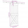 Drzwi przesuwne NARVIK 80 x 210 cm (213,5 cm)