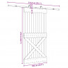 Drzwi przesuwne NARVIK 100 x 210 cm (213,5 cm)