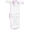 Drzwi przesuwne NARVIK 80 x 210 cm (152,5 cm)