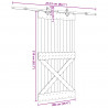Drzwi przesuwne NARVIK 100 x 210 cm (213,5 cm)