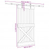 Drzwi przesuwne NARVIK 100 x 210 cm (213,5 cm)