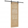 Drzwi przesuwne Naturalny i czarny 73,5 x 211 cm