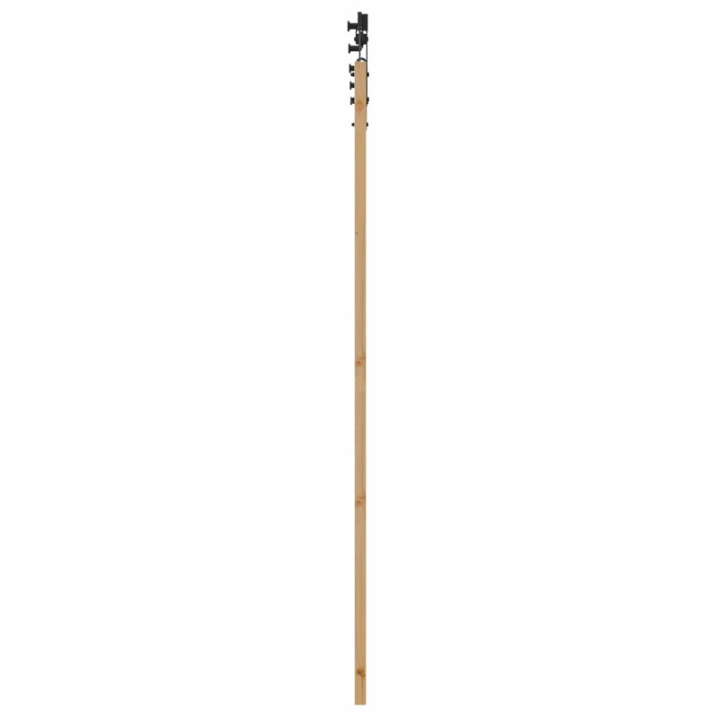 Drzwi przesuwne Naturalny i czarny 73,5 x 211 cm