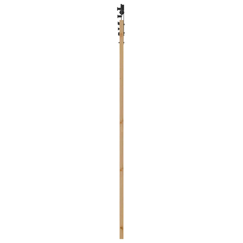 Drzwi przesuwne Naturalny i czarny 83 x 211 cm