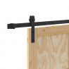 Drzwi przesuwne Naturalny i czarny 83 x 211 cm