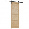 Drzwi przesuwne Naturalny i czarny 83 x 232 cm