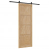 Drzwi przesuwne Naturalny i czarny 83 x 232 cm