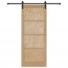 Drzwi przesuwne Naturalny i czarny 86 x 211 cm