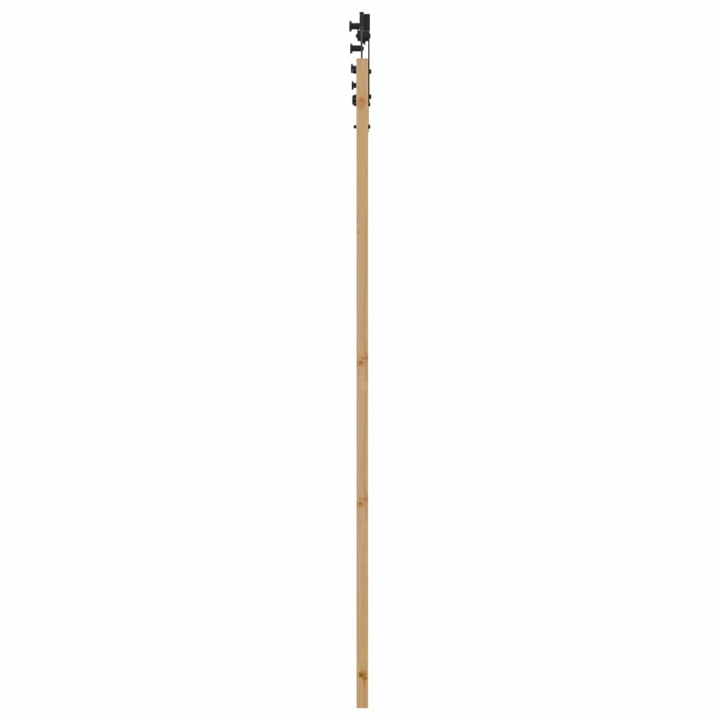 Drzwi przesuwne Naturalny i czarny 86 x 211 cm