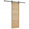 Drzwi przesuwne Naturalny i czarny 73,5 x 211 cm