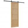 Drzwi przesuwne Naturalny i czarny 73,5 x 211 cm