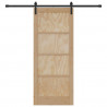 Drzwi przesuwne Naturalny i czarny 83 x 202 cm