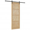 Drzwi przesuwne Naturalny i czarny 83 x 232 cm