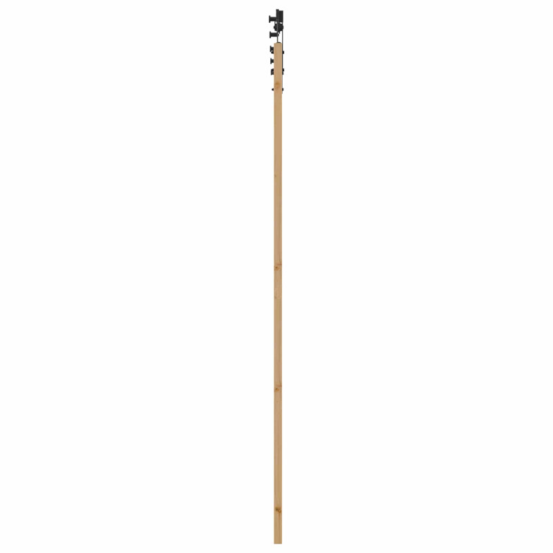 Drzwi przesuwne Naturalny i czarny 83 x 232 cm