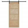 Drzwi przesuwne Naturalny i czarny 86 x 211 cm