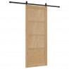Drzwi przesuwne Naturalny i czarny 86 x 211 cm