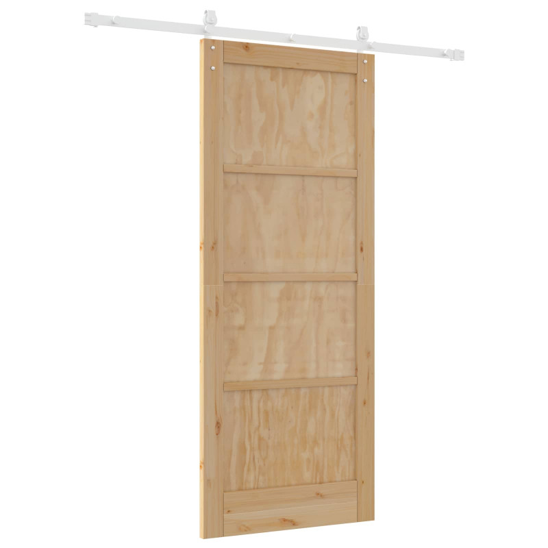 Drzwi przesuwne Naturalne i białe 83 x 202 cm