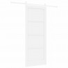 Drzwi przesuwne Biały 83 x 202 cm Lite drewno sosnowe