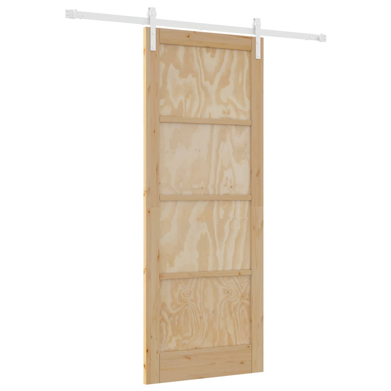 Drzwi przesuwne Naturalne i białe 83 x 211 cm