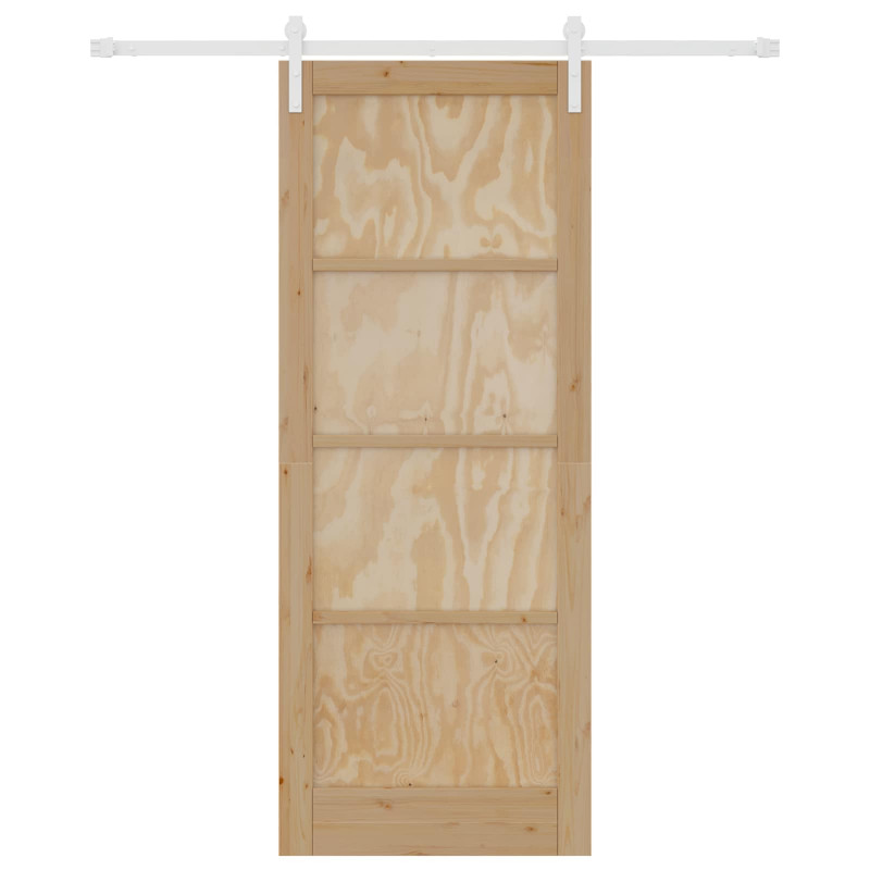 Drzwi przesuwne Naturalne i białe 83 x 211 cm