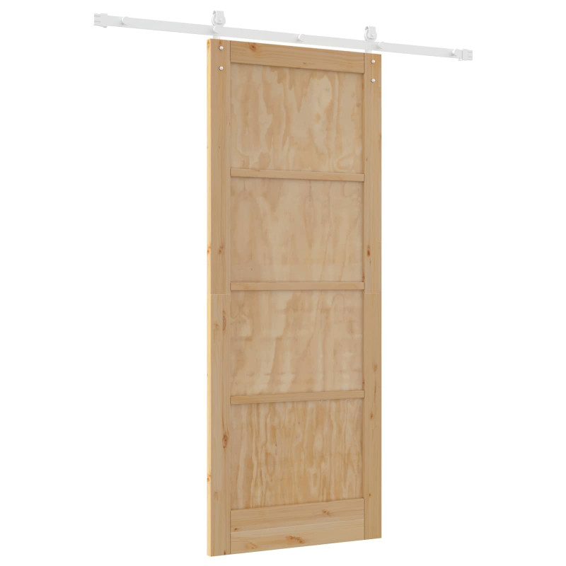 Drzwi przesuwne Naturalne i białe 83 x 211 cm