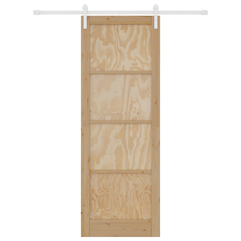 Drzwi przesuwne Naturalne i białe 83 x 232 cm