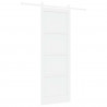 Drzwi przesuwne Biały 83 x 232 cm Lite drewno sosnowe