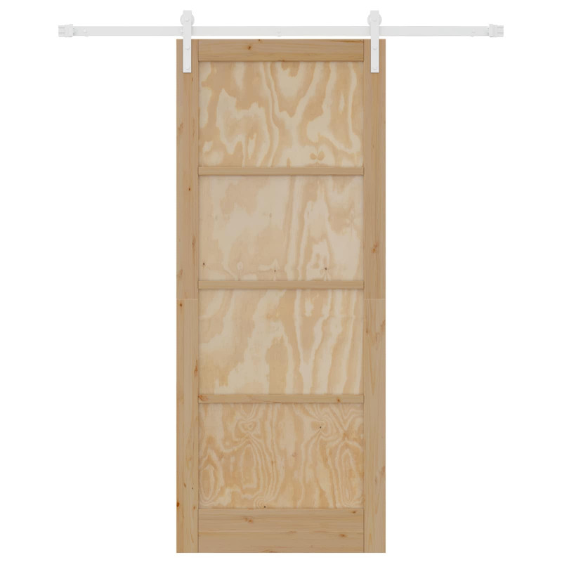 Drzwi przesuwne Naturalne i białe 86 x 211 cm