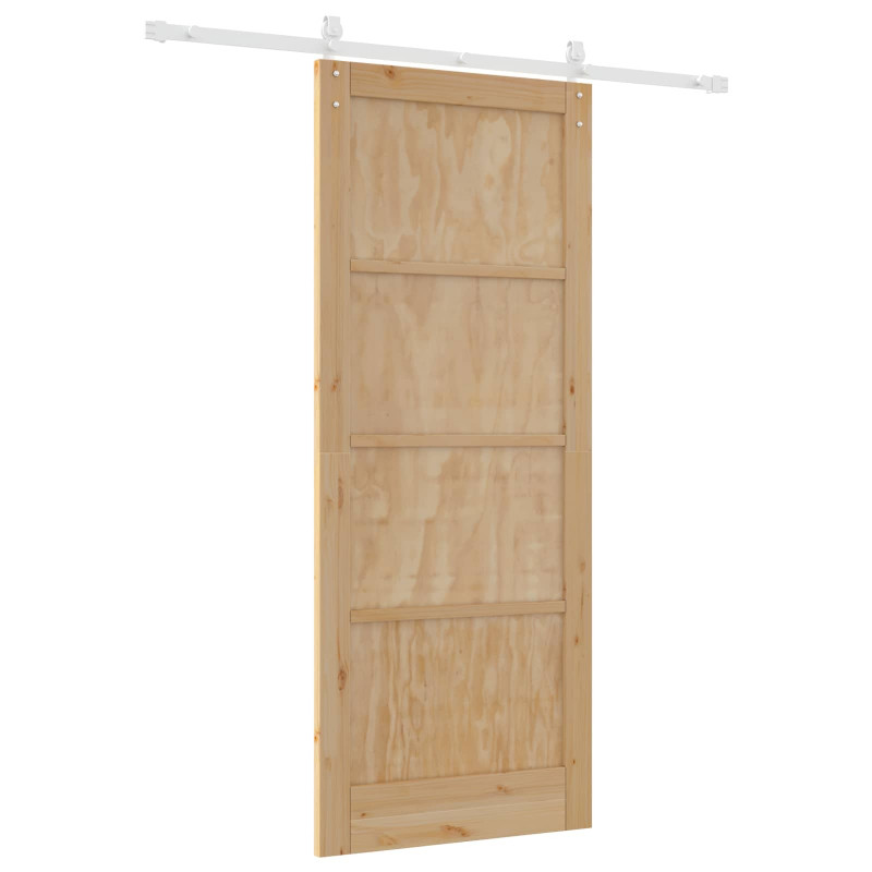 Drzwi przesuwne Naturalne i białe 86 x 211 cm