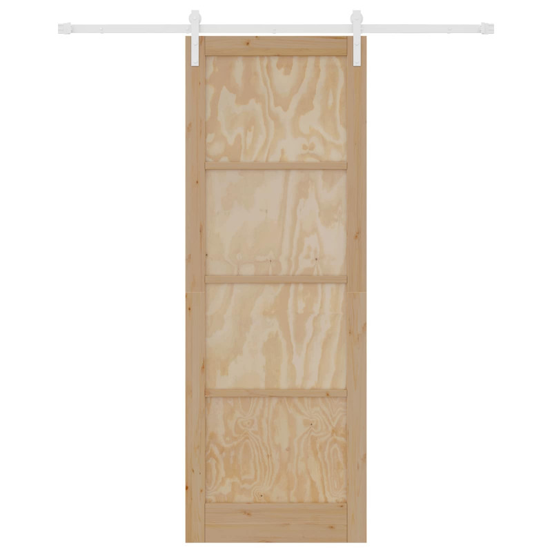 Drzwi przesuwne Naturalne i białe 83 x 232 cm