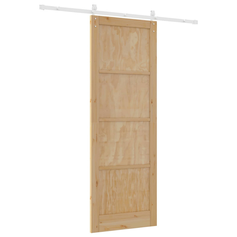 Drzwi przesuwne Naturalne i białe 83 x 232 cm