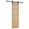 Drzwi przesuwne naturalny 61 x 198,5 cm Lite drewno sosnowe