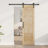 Drzwi przesuwne naturalny 61 x 198,5 cm Lite drewno sosnowe