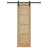 Drzwi przesuwne naturalny 61 x 198,5 cm Lite drewno sosnowe