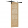 Drzwi przesuwne naturalny 73,5 x 211 cm Lite drewno sosnowe