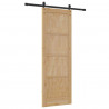 Drzwi przesuwne naturalny 73,5 x 211 cm Lite drewno sosnowe