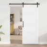 Drzwi przesuwne Biały 83 x 202 cm Lite drewno sosnowe