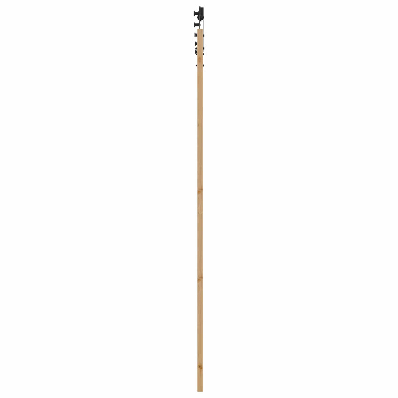 Drzwi przesuwne naturalny 83 x 232 cm Lite drewno sosnowe