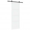 Drzwi przesuwne Biały 83 x 232 cm Lite drewno sosnowe
