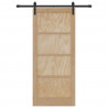 Drzwi przesuwne naturalny 86 x 198,5 cm Lite drewno sosnowe