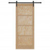 Drzwi przesuwne naturalny 86 x 211 cm Lite drewno sosnowe