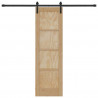 Drzwi przesuwne naturalny 61 x 198,5 cm Lite drewno sosnowe