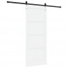 Drzwi przesuwne Biały 83 x 202 cm Lite drewno sosnowe